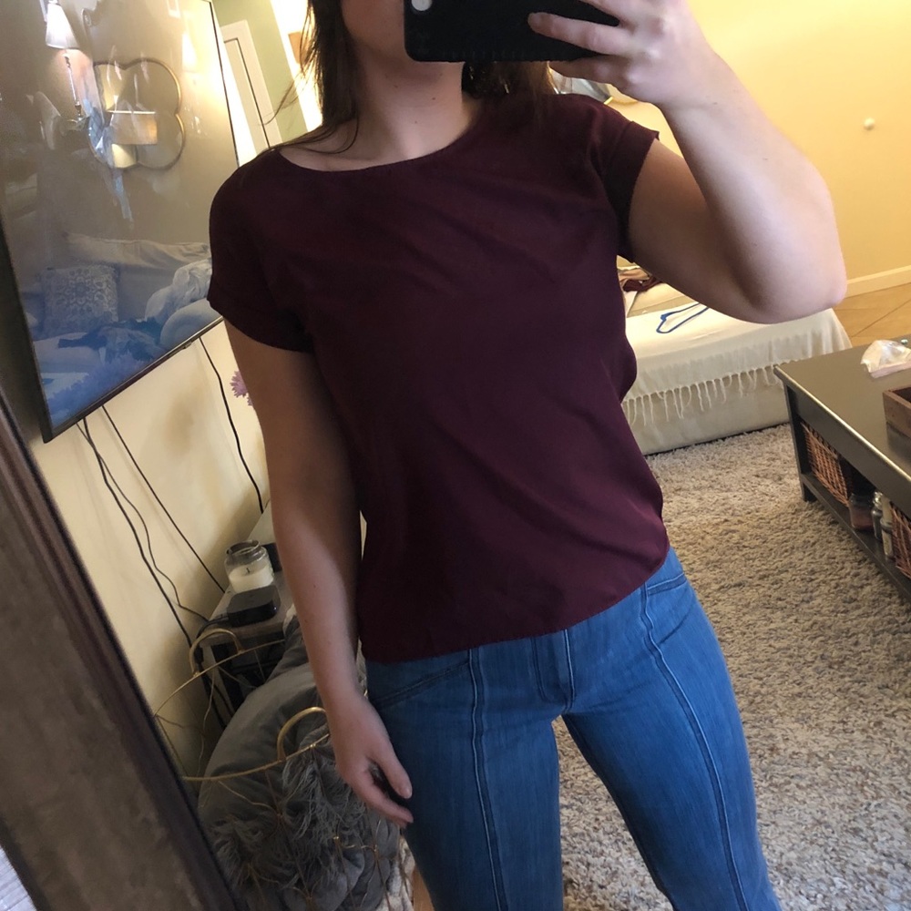 Maroon Blouse